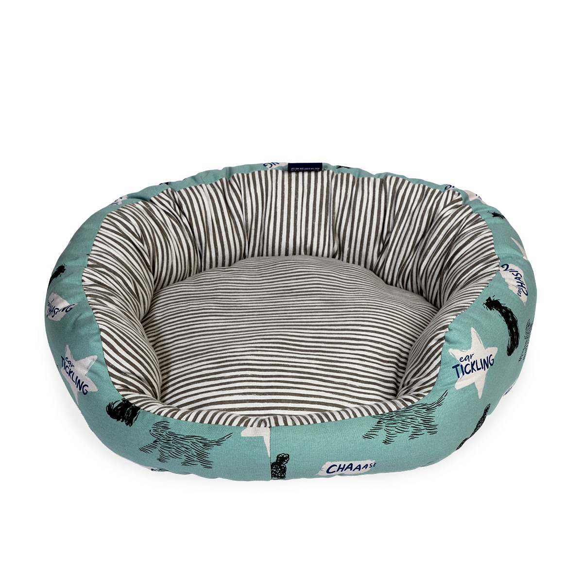 Battersea Playful Dogs Round Slumber Dog Bed