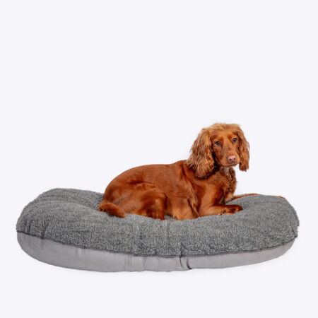 Bobble Pewter Quilted Dog Mattress