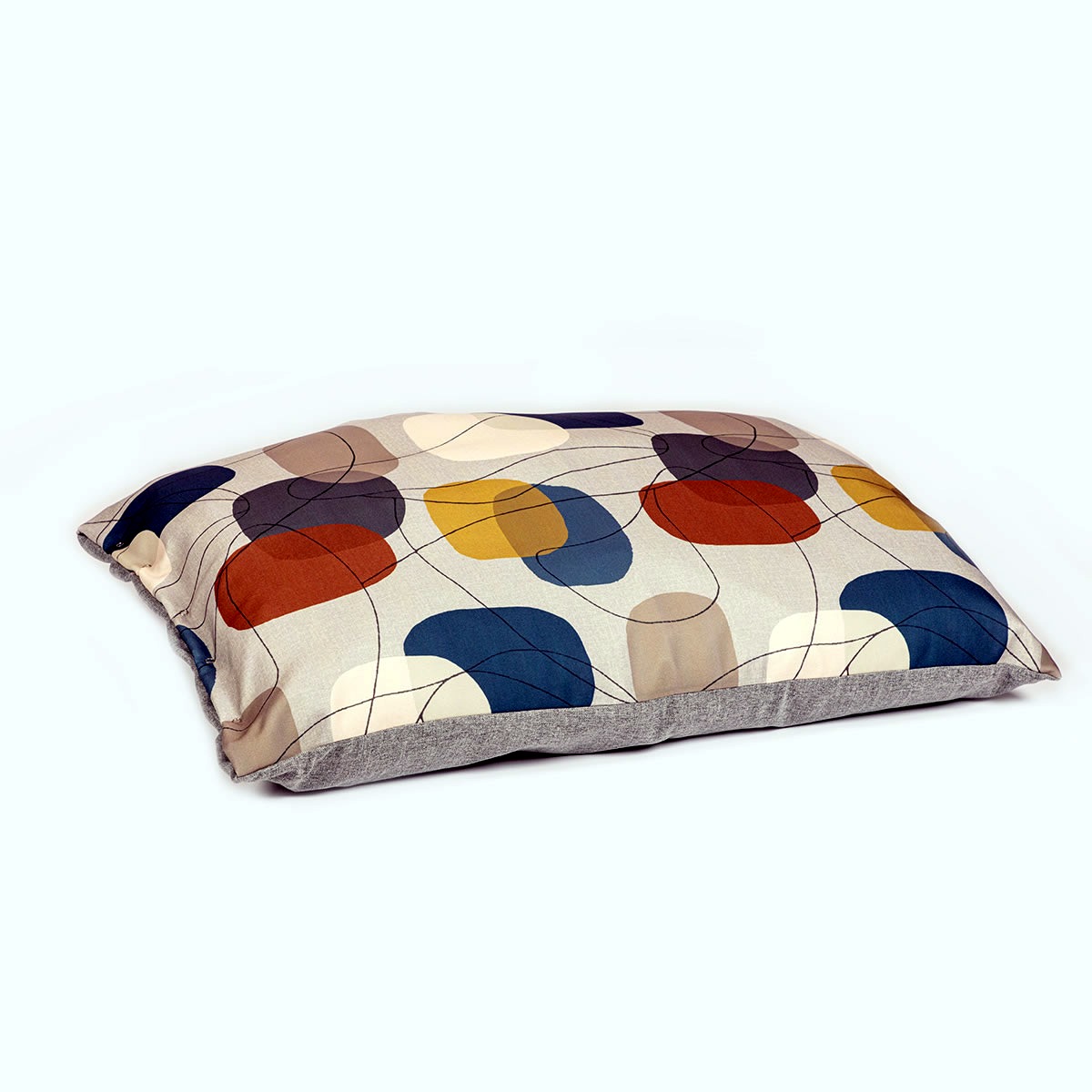 Colour Block Silver Duvet Cover - Image 3