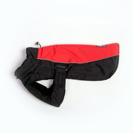 Sports Luxe Dog Coat Red/Black - Image 2