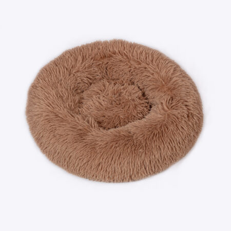 Danish Essentials Fluffy Donut Dog Bed Beige