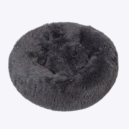 Danish Essentials Fluffy Donut Dog Bed Charcoal