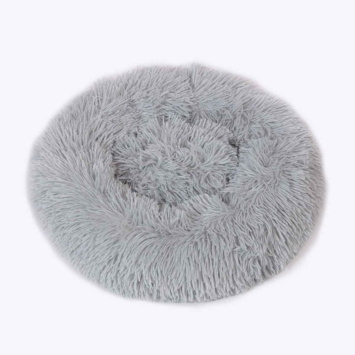 Danish Essentials Fluffy Donut Dog Bed Silver