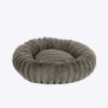 Smoke Plush Donut Dog Bed
