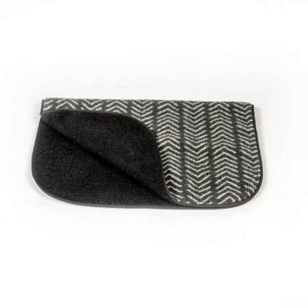 Alternative view of Sherpa Fleece Charcoal Arrows Dog Blanket