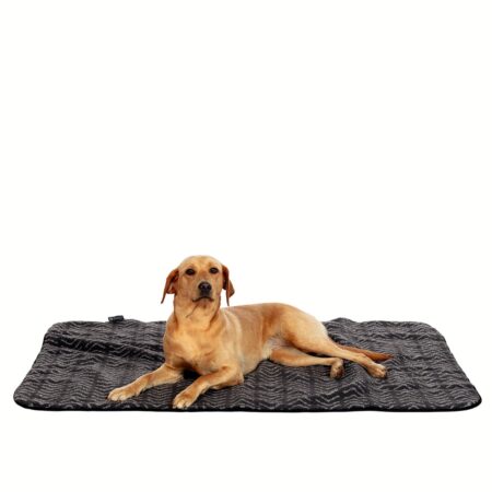 Sherpa Fleece Charcoal Arrows Dog Blanket