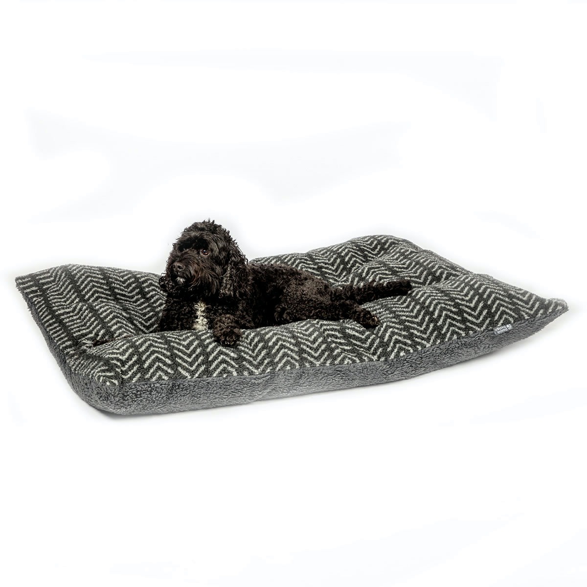 Sherpa Fleece Charcoal Arrows Dog Duvet Cover - Image 2