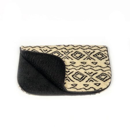 Sherpa Fleece Neutral Geo Dog Blanket - Image 3