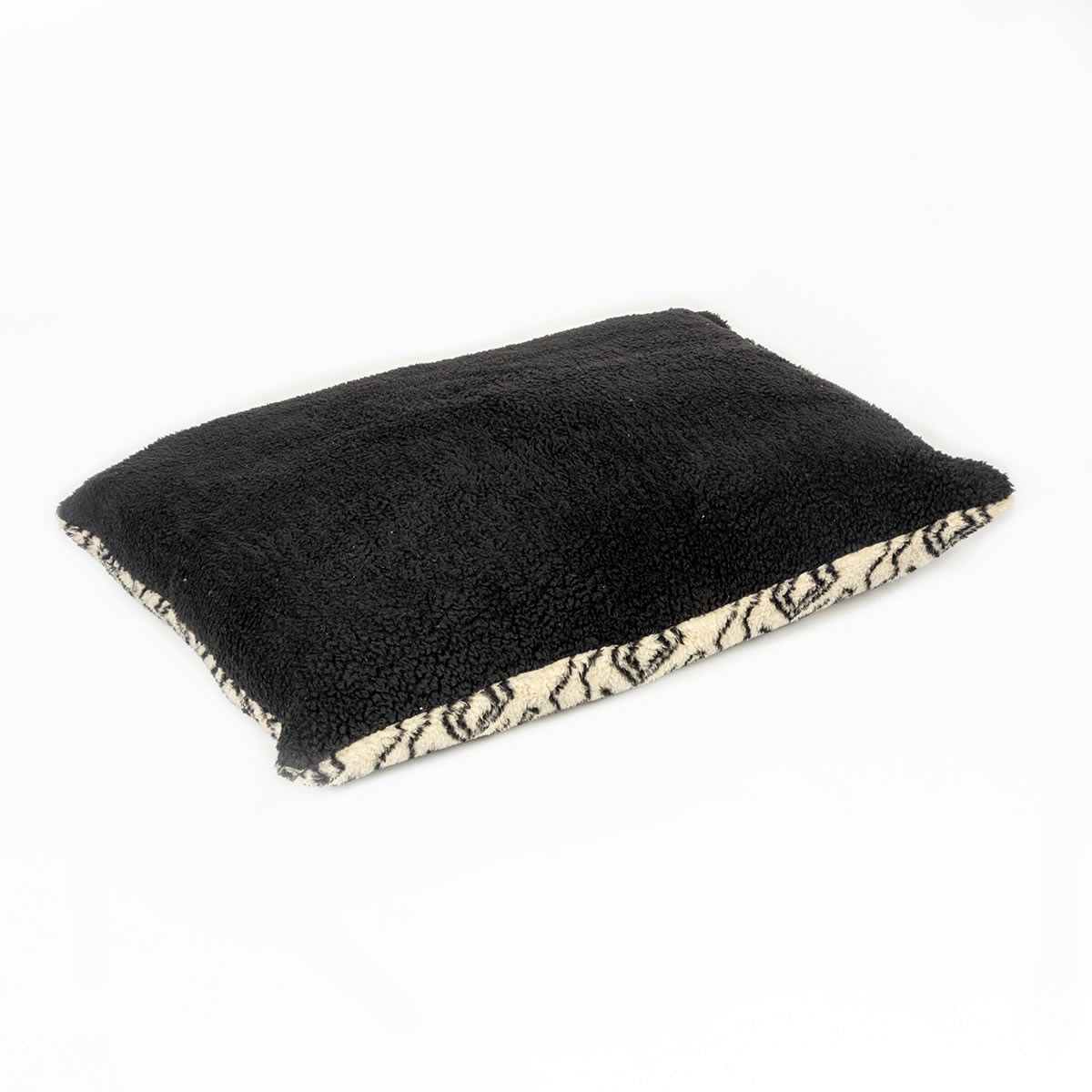 Sherpa Fleece Neutral Geometric Deep Duvet Cover - Image 4