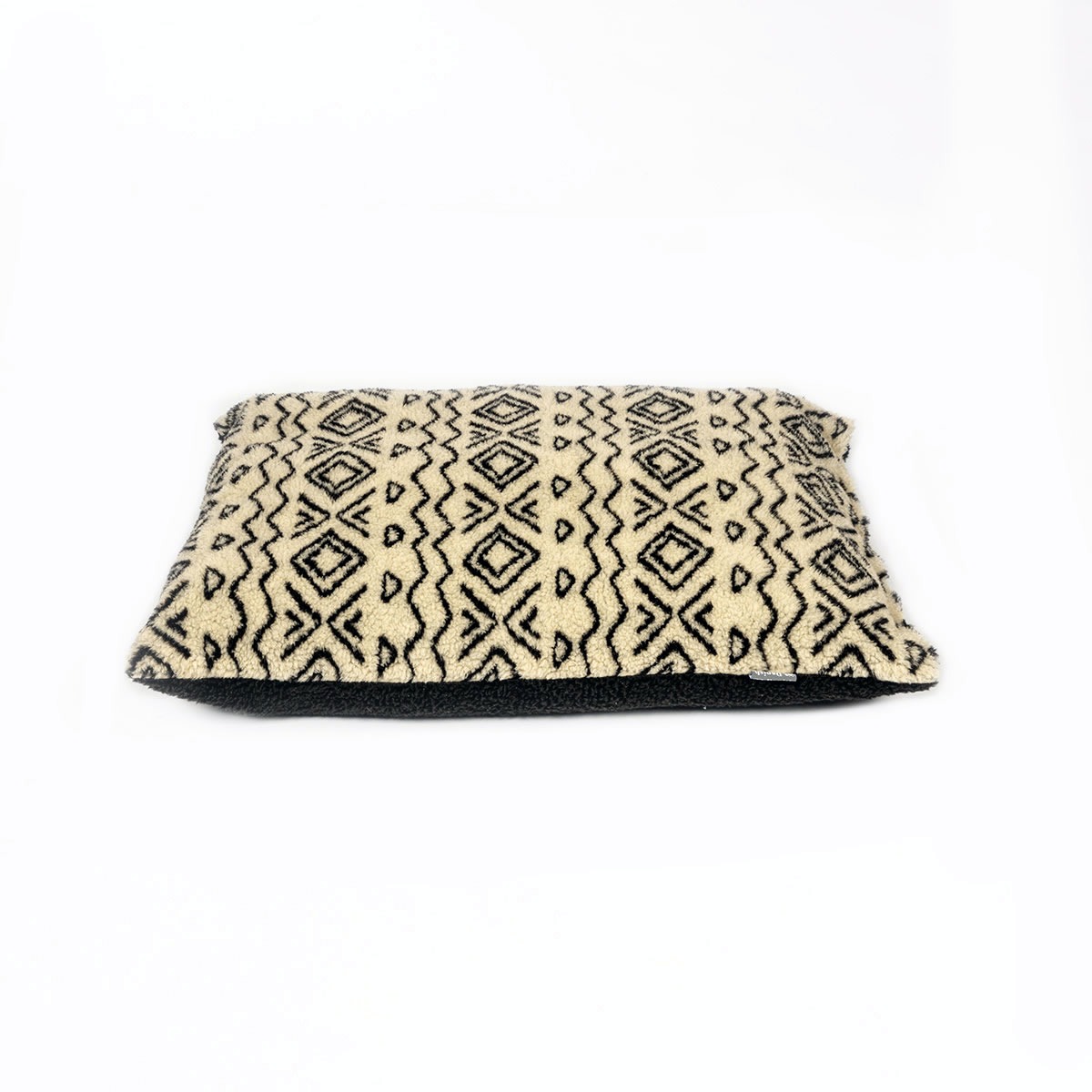 Sherpa Fleece Neutral Geometric Deep Duvet Cover - Image 5