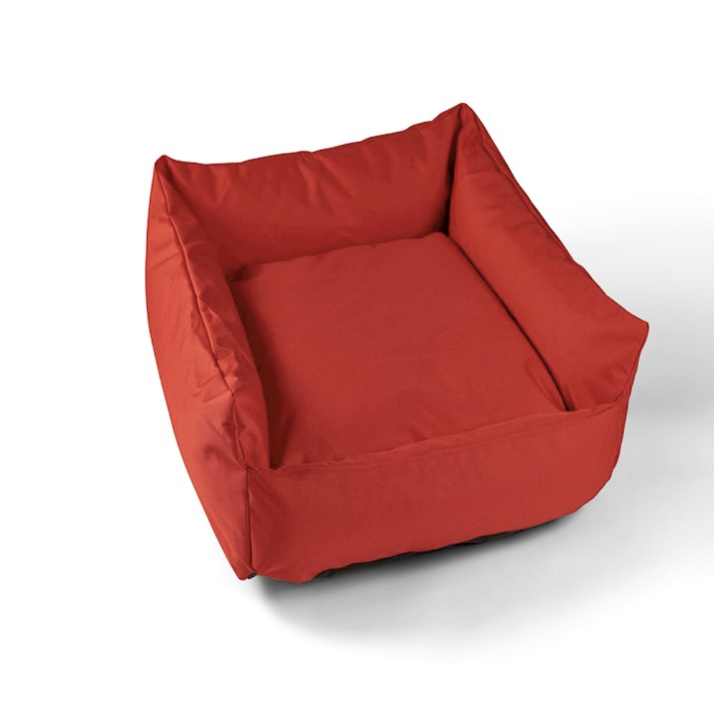 Trojan Cosy Waterproof Dog Bed | Red